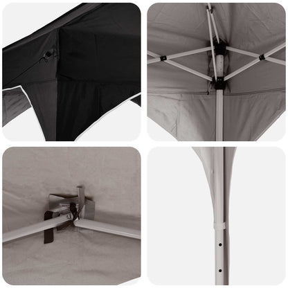 Pop-up Party Tent 194 x 194 x 245 cm Black