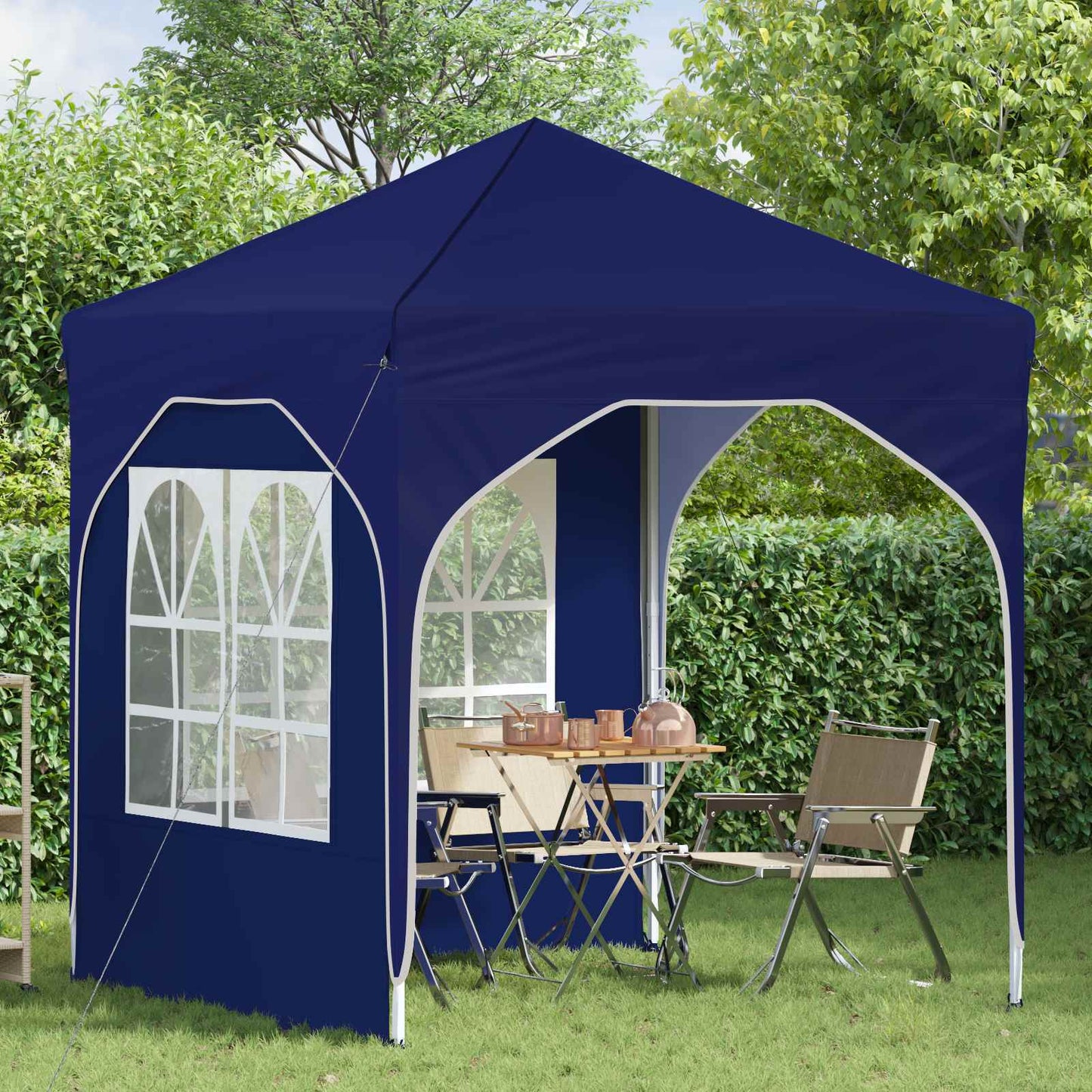 Pop-up Party Tent 192 x 192 x 245 cm Blue