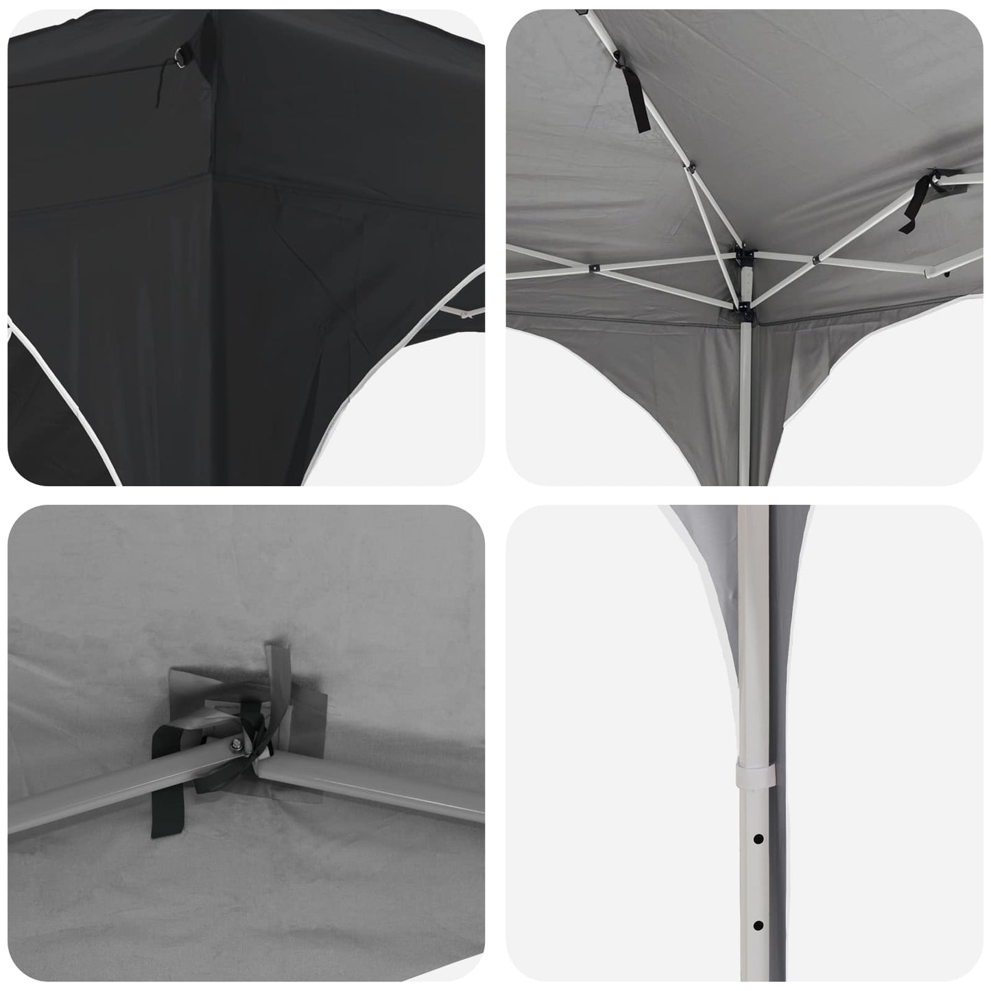 Pop-up Party Tent 192 x 192 x 245 cm Antracite