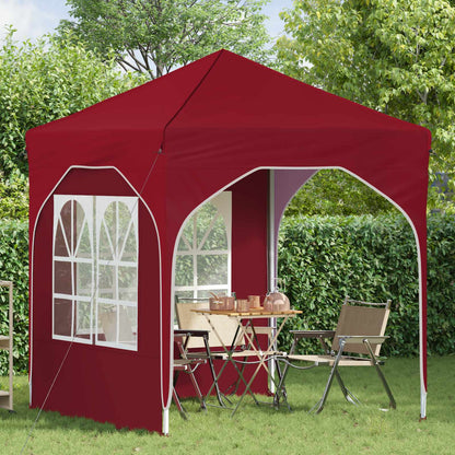 Pop-up Party Tent 192 x 192 x 245 cm Burgundy