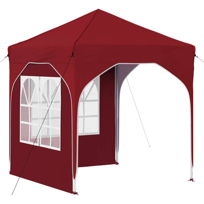 Pop-up Party Tent 192 x 192 x 245 cm Burgundy