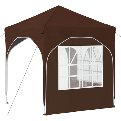 Pop-up Party Tent 192 x 192 x 245 cm Brown