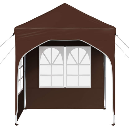Pop-up Party Tent 192 x 192 x 245 cm Brown