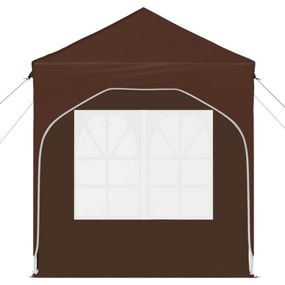 Pop-up Party Tent 192 x 192 x 245 cm Brown