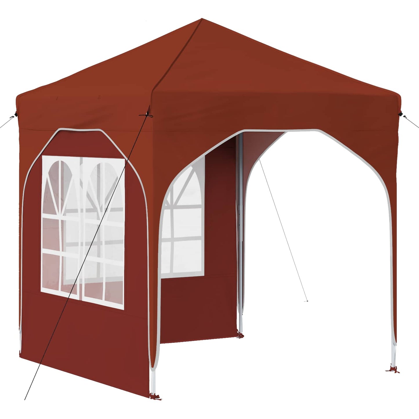 Pop-up Party Tent 192 x 192 x 245 cm Terracotta