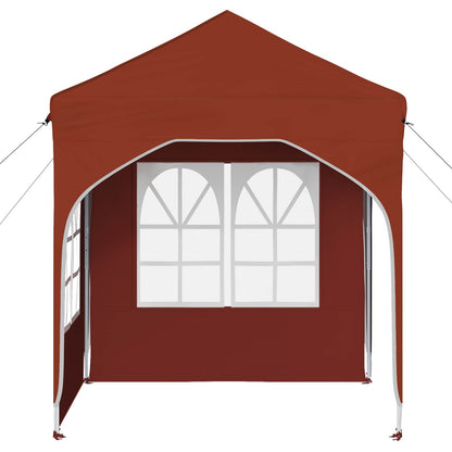 Pop-up Party Tent 192 x 192 x 245 cm Terracotta