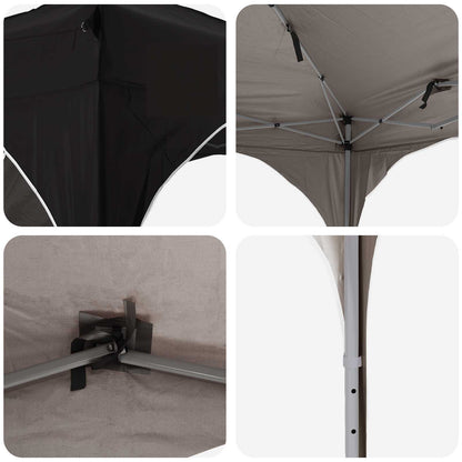 Pop-up Party Tent 192 x 192 x 245 cm Black