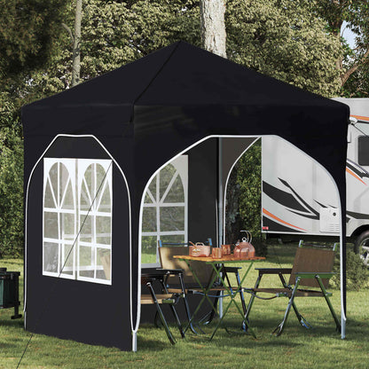 Pop-up Party Tent 192 x 192 x 245 cm Black