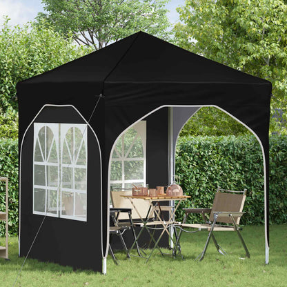 Pop-up Party Tent 192 x 192 x 245 cm Black