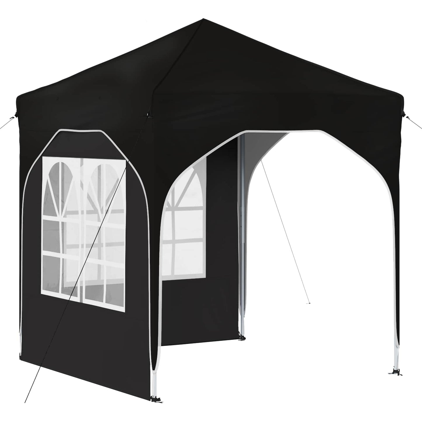 Pop-up Party Tent 192 x 192 x 245 cm Black