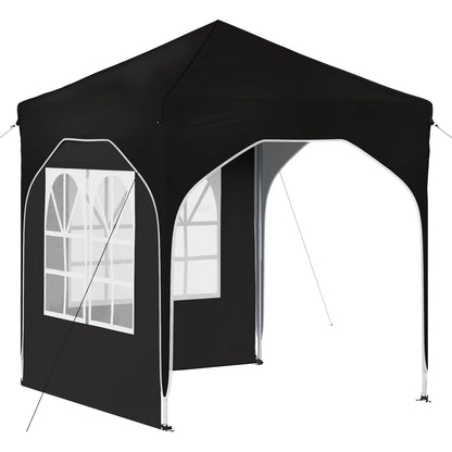 Pop-up Party Tent 192 x 192 x 245 cm Black