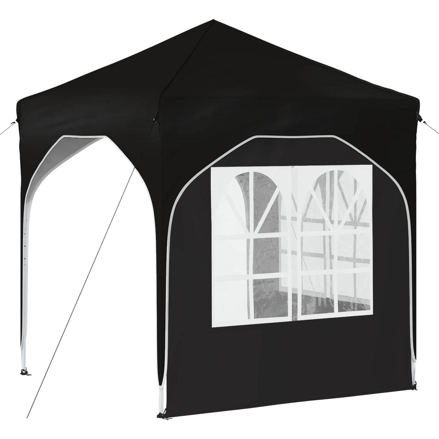 Pop-up Party Tent 192 x 192 x 245 cm Black