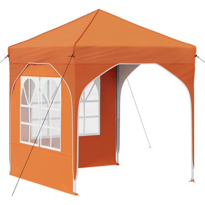 Pop-up Party Tent 192 x 192 x 245 cm Orange