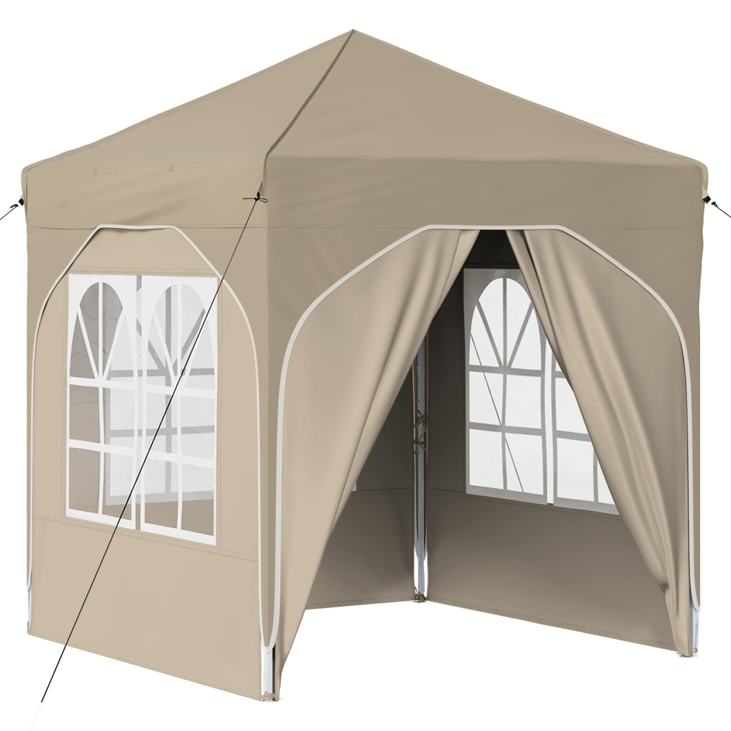 Pop-up Party Tent 192 x 192 x 245 cm Cream