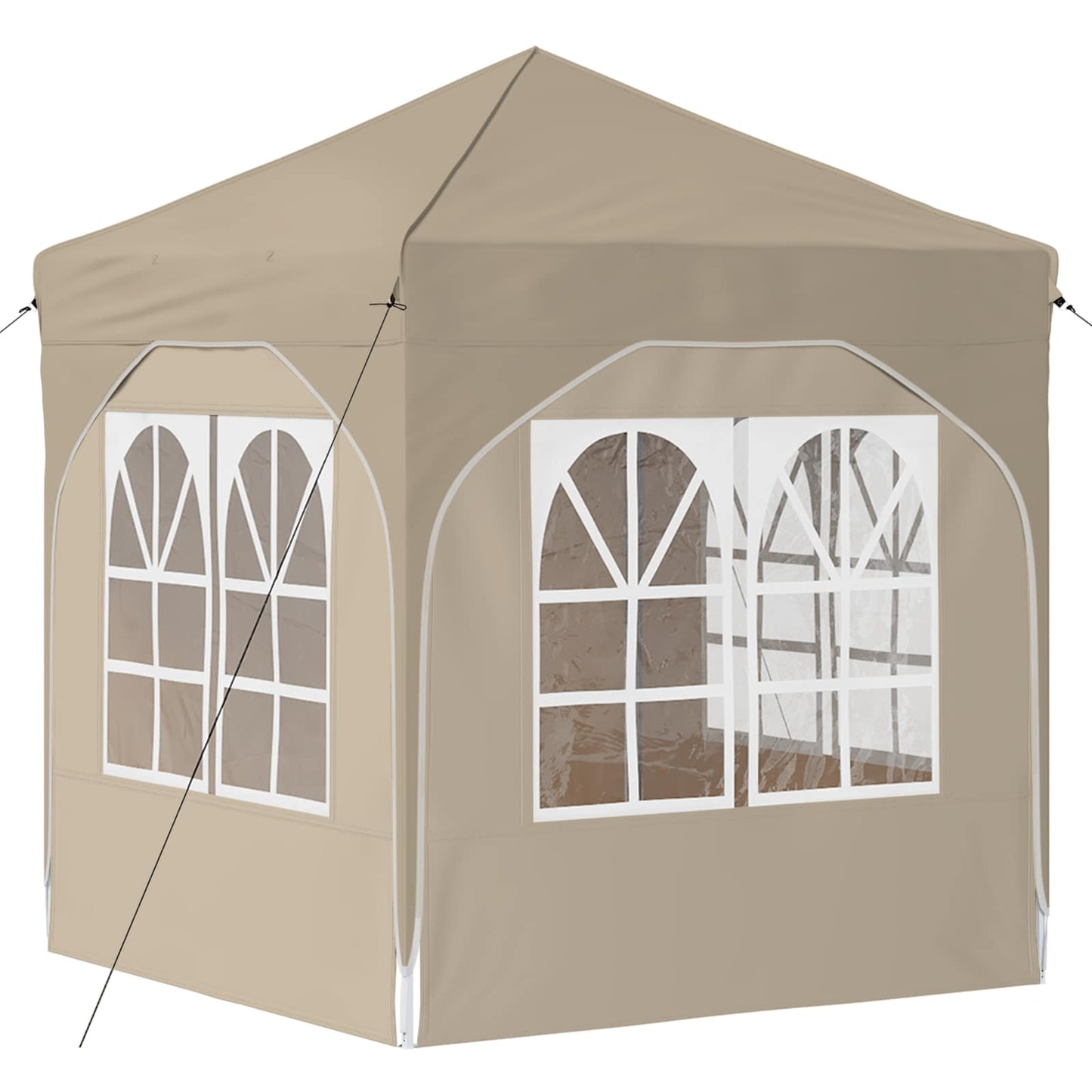 Pop-up Party Tent 192 x 192 x 245 cm Cream