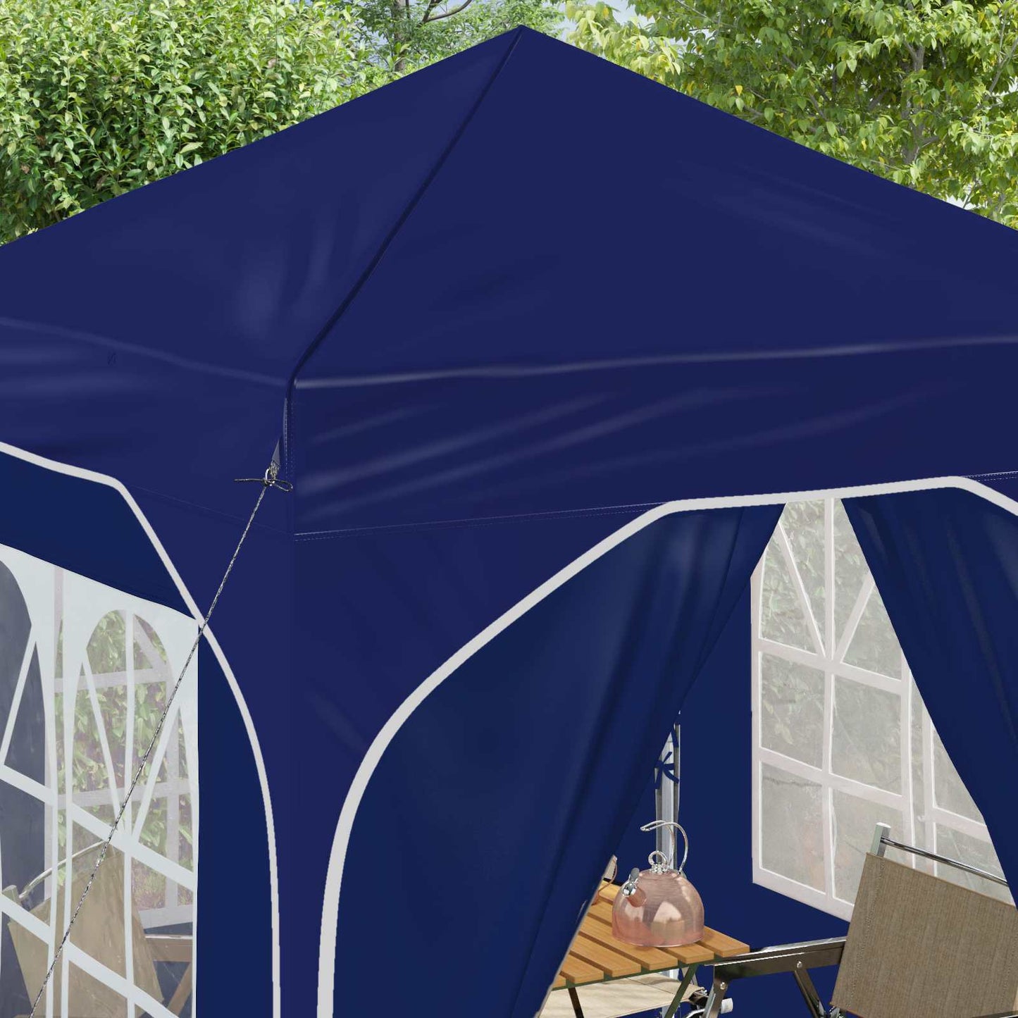 Pop-up Party Tent 192 x 192 x 245 cm Blue