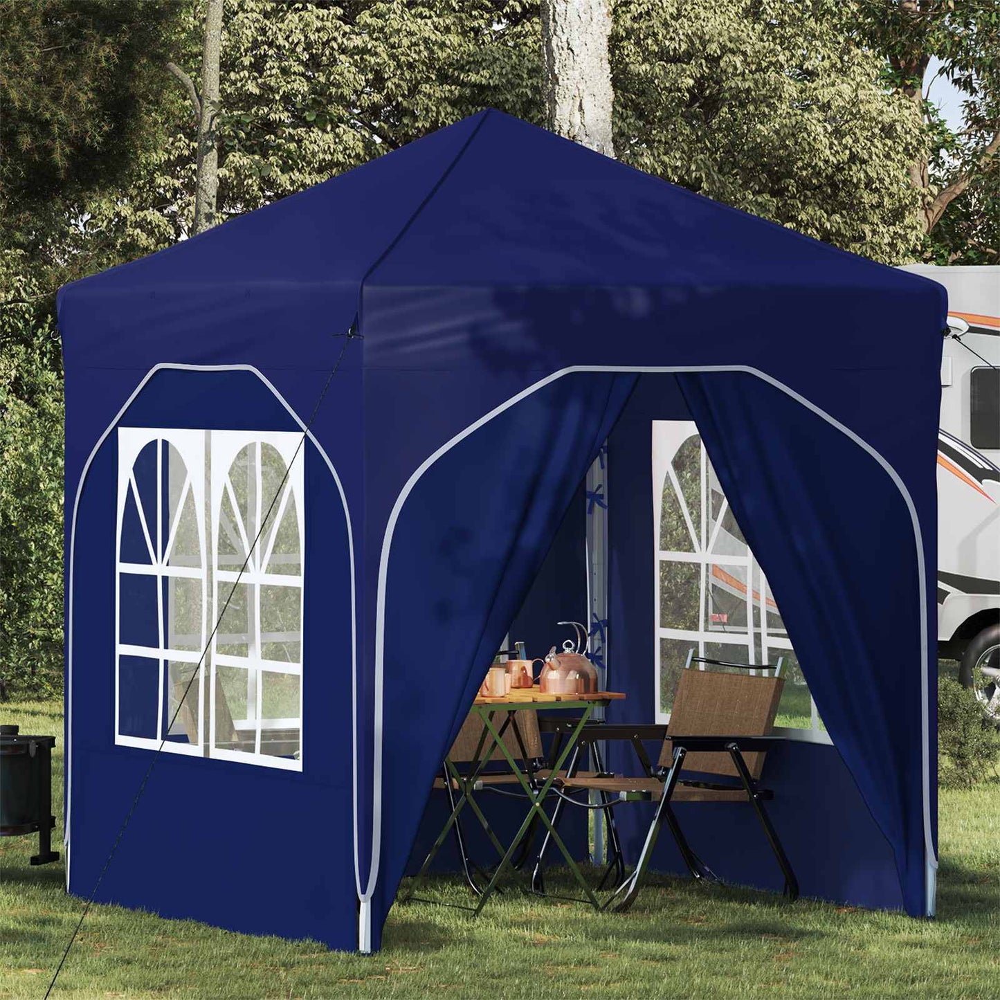 Pop-up Party Tent 192 x 192 x 245 cm Blue