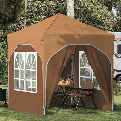 Pop-up Party Tent 192 x 192 x 245 cm Beige