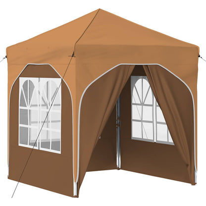 Pop-up Party Tent 192 x 192 x 245 cm Beige