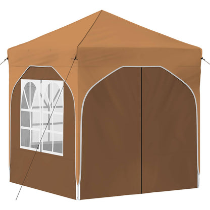 Pop-up Party Tent 192 x 192 x 245 cm Beige