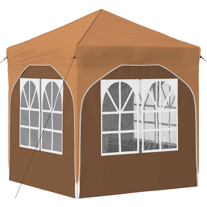 Pop-up Party Tent 192 x 192 x 245 cm Beige