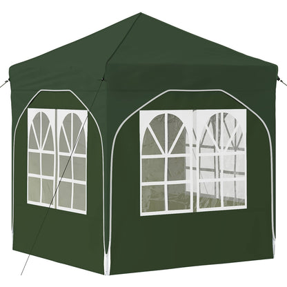 Pop-up Party Tent 192 x 192 x 245 cm Green