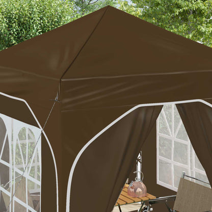 Pop-up Party Tent 192 x 192 x 245 cm Taupe