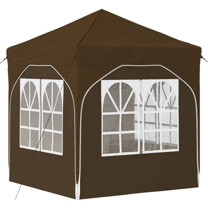 Pop-up Party Tent 192 x 192 x 245 cm Taupe