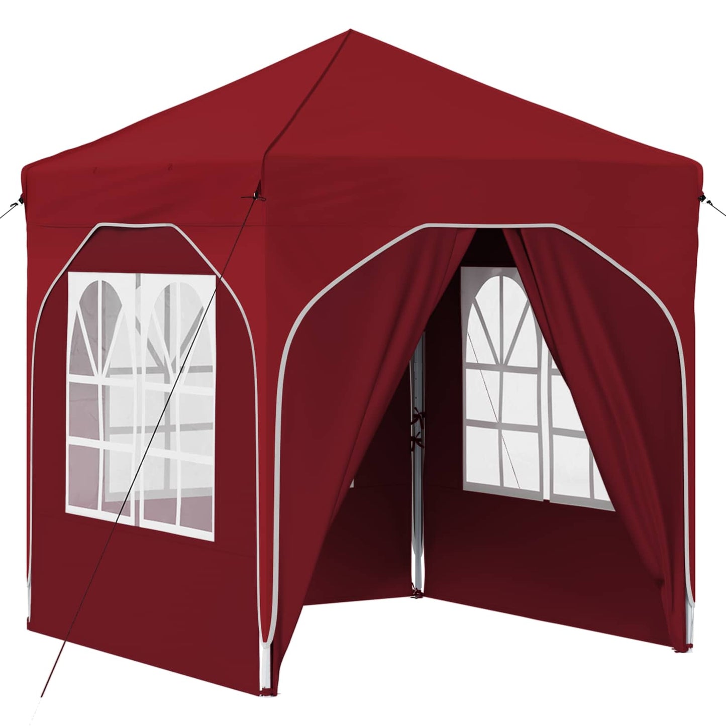 Pop-up Party Tent 192 x 192 x 245 cm Burgundy