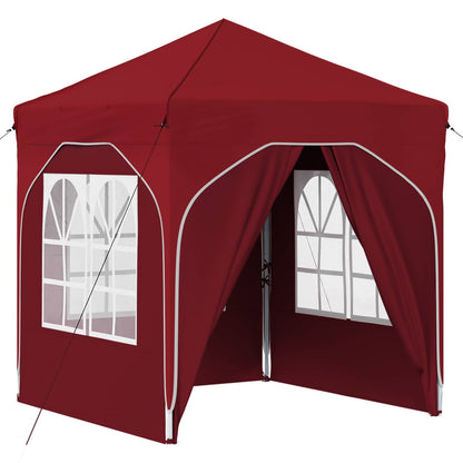 Pop-up Party Tent 192 x 192 x 245 cm Burgundy