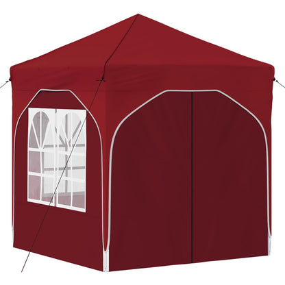 Pop-up Party Tent 192 x 192 x 245 cm Burgundy