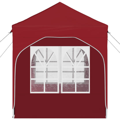Pop-up Party Tent 192 x 192 x 245 cm Burgundy