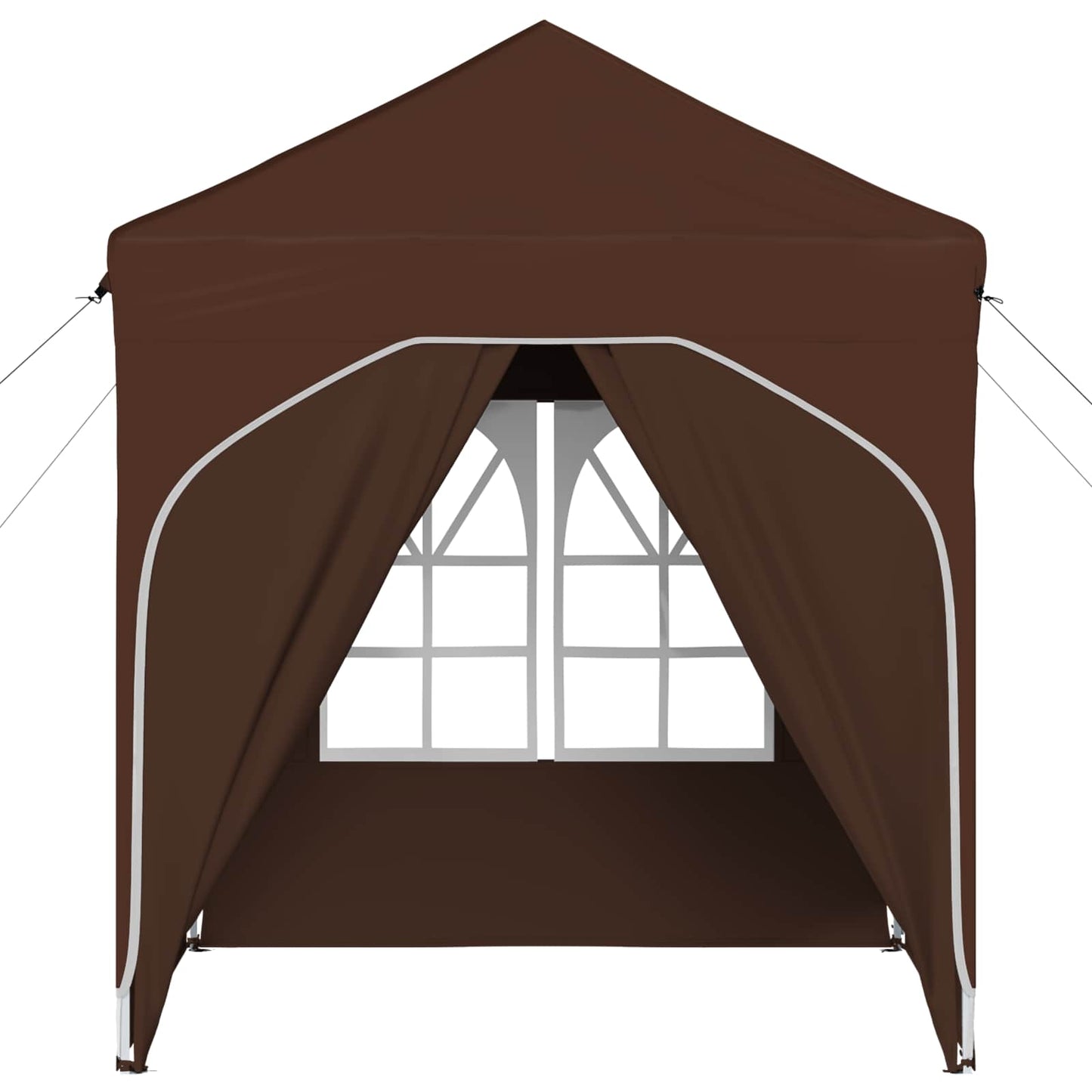 Pop-up Party Tent 192 x 192 x 245 cm Brown