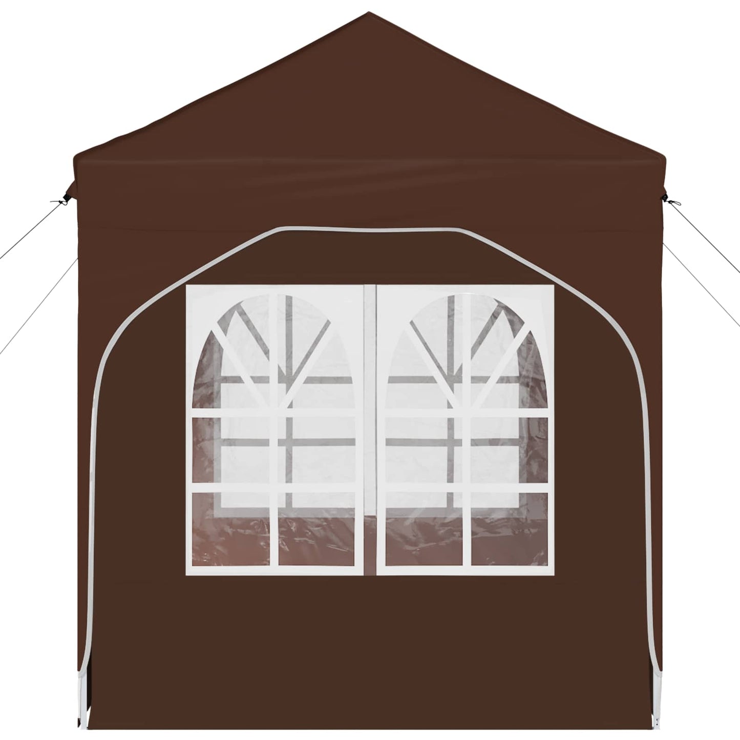 Pop-up Party Tent 192 x 192 x 245 cm Brown