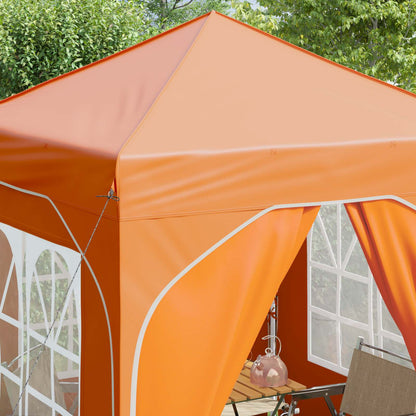 Pop-up Party Tent 192 x 192 x 245 cm Orange