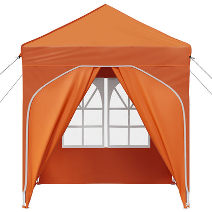 Pop-up Party Tent 192 x 192 x 245 cm Orange