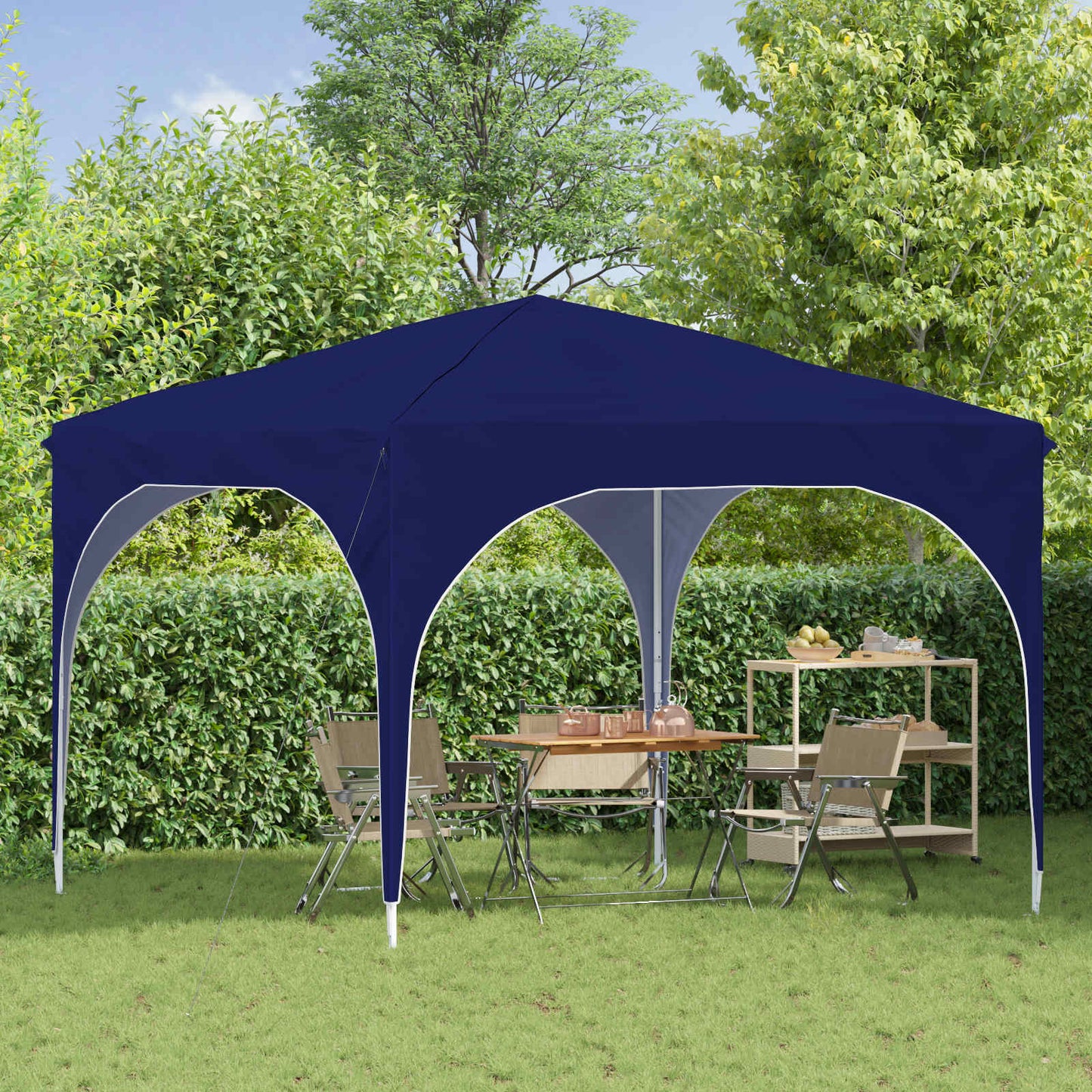 Pop-up Party Tent 290 x 290 x 245 cm Blue