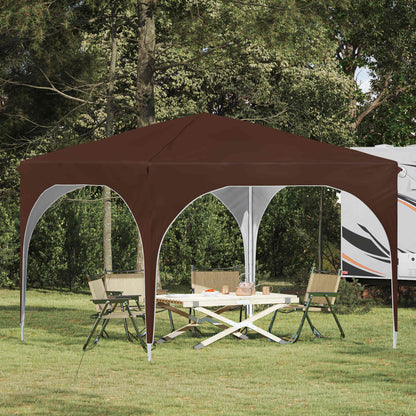 Pop-up Party Tent 290 x 290 x 245 cm Brown