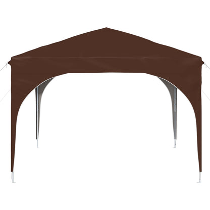 Pop-up Party Tent 290 x 290 x 245 cm Brown