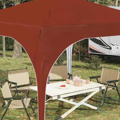 Pop-up Party Tent 290 x 290 x 245 cm Terracotta