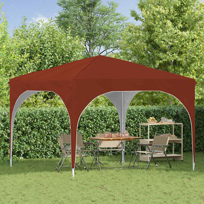 Pop-up Party Tent 290 x 290 x 245 cm Terracotta