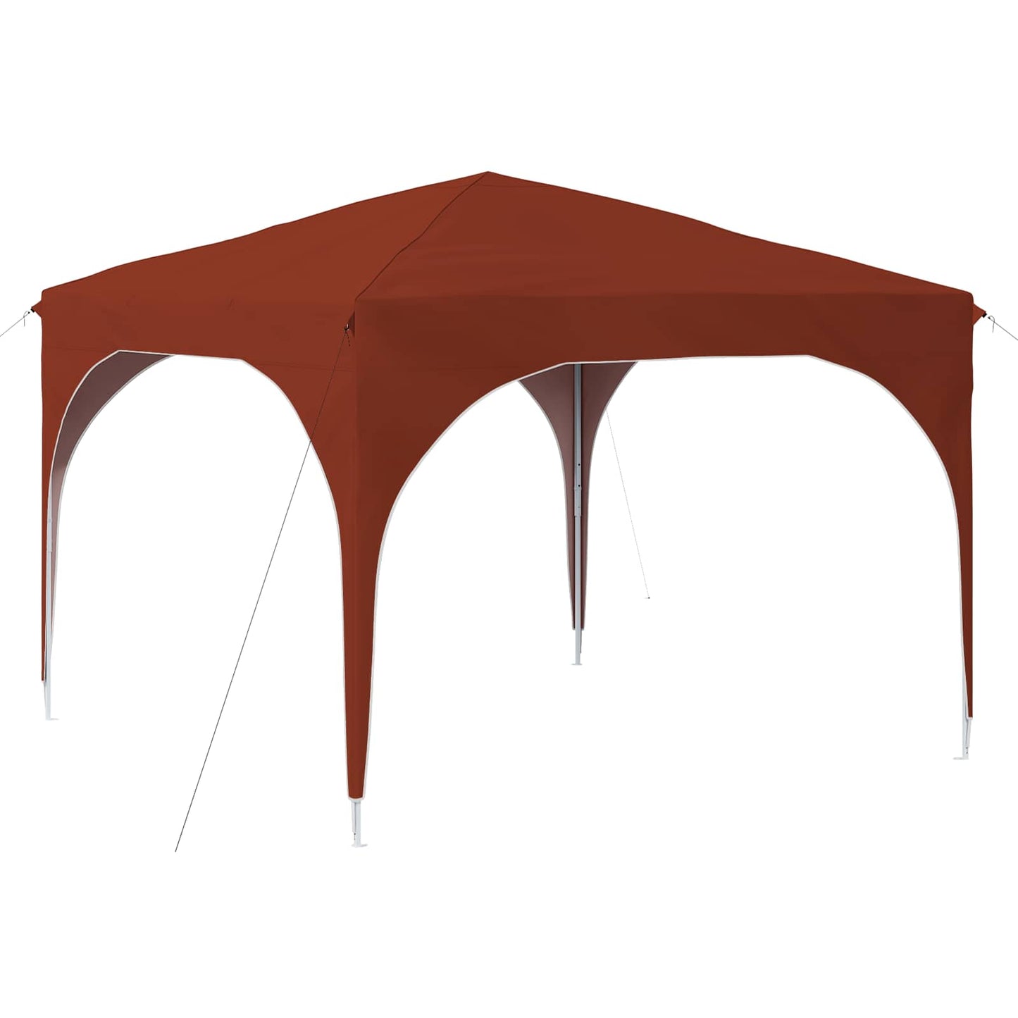 Pop-up Party Tent 290 x 290 x 245 cm Terracotta