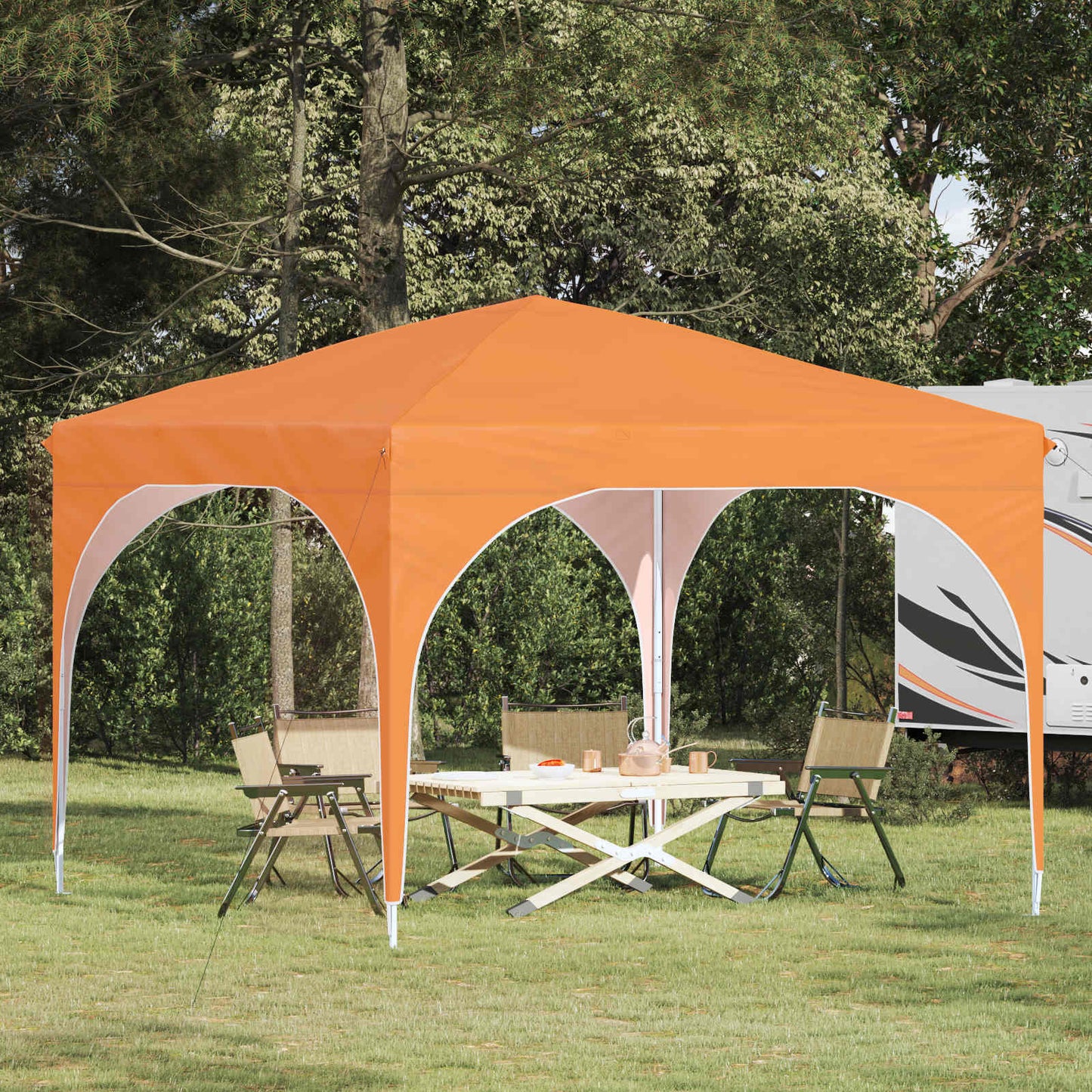 Pop-up Party Tent 290 x 290 x 245 cm Orange