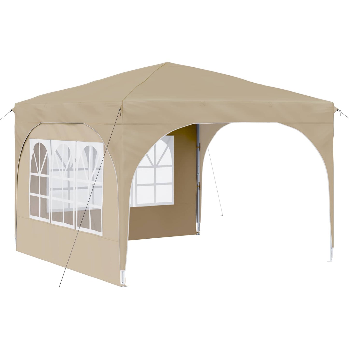 Pop-up Party Tent 290 x 290 x 245 cm Cream