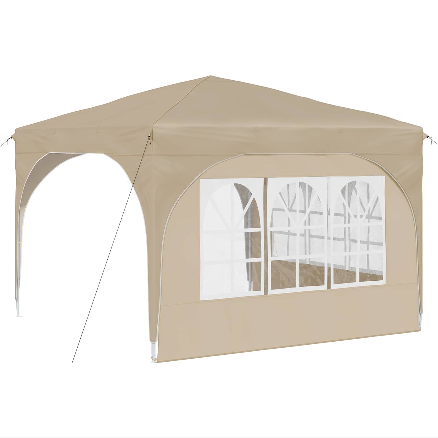 Pop-up Party Tent 290 x 290 x 245 cm Cream