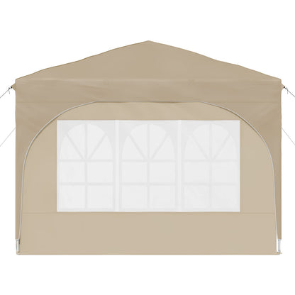 Pop-up Party Tent 290 x 290 x 245 cm Cream