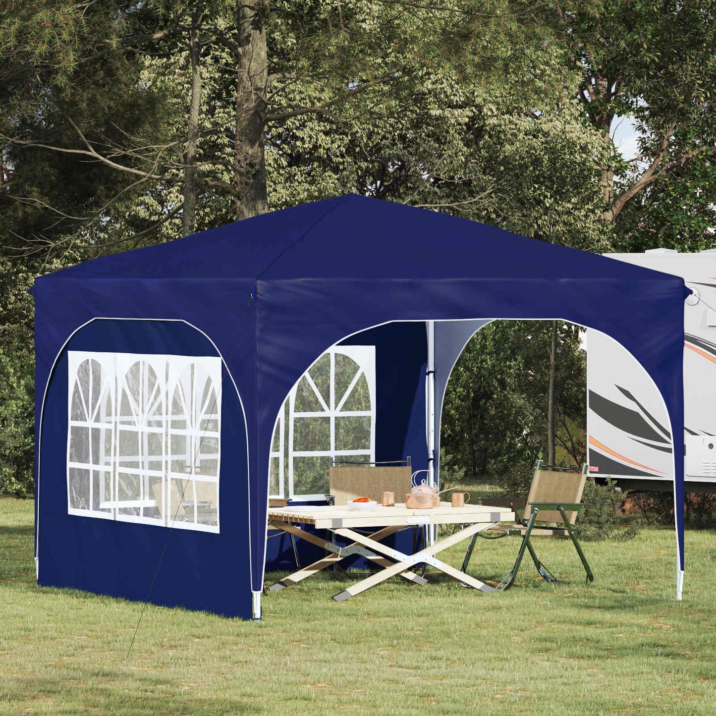 Pop-up Party Tent 290 x 290 x 245 cm Blue
