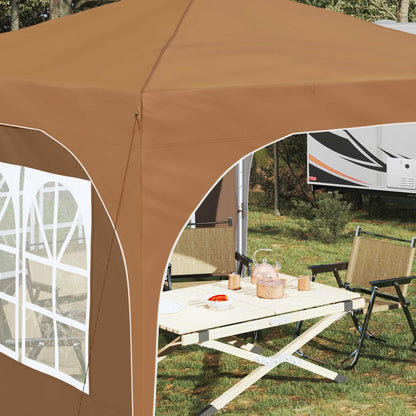 Pop-up Party Tent 290 x 290 x 245 cm Beige