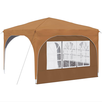 Pop-up Party Tent 290 x 290 x 245 cm Beige