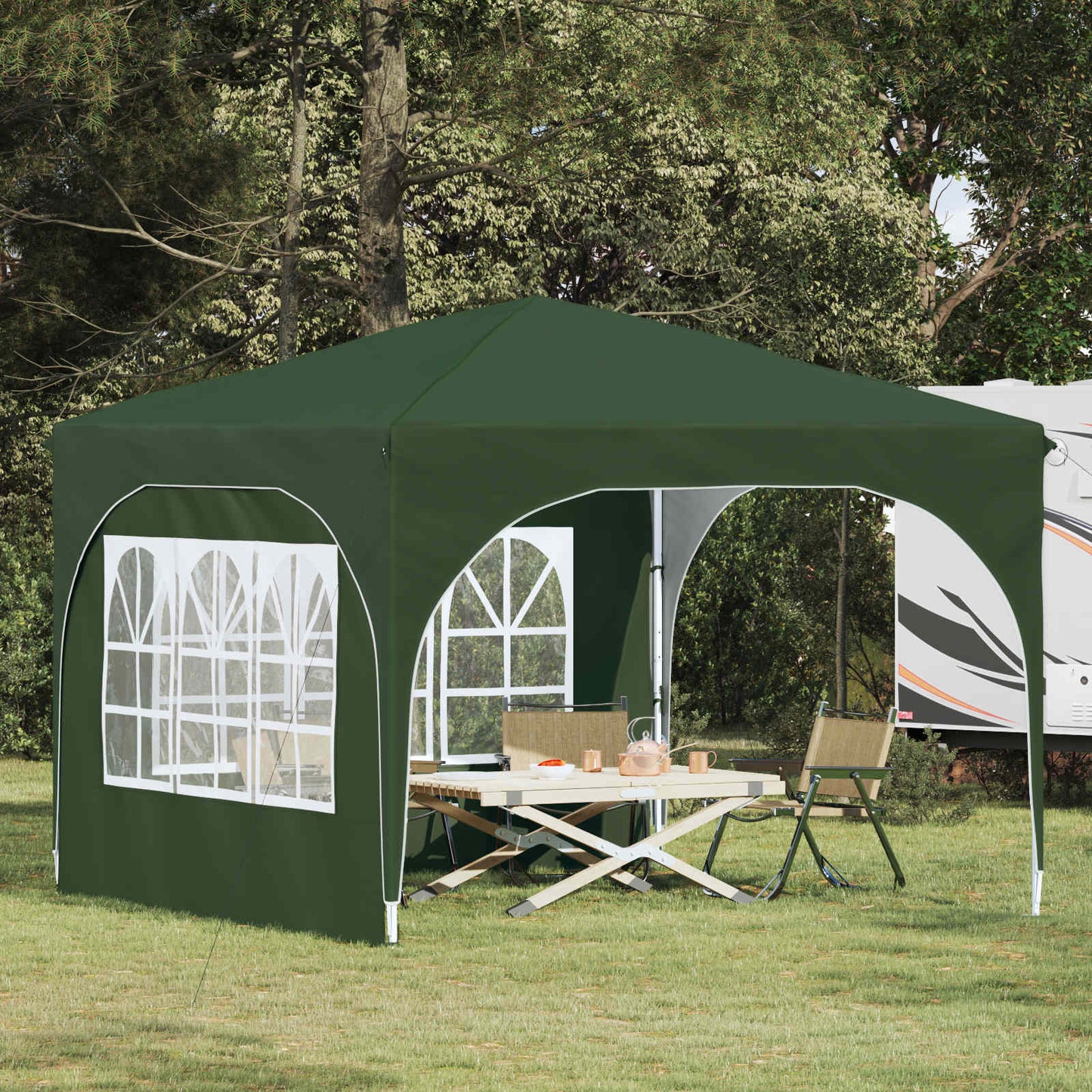 Pop-up Party Tent 290 x 290 x 245 cm Green